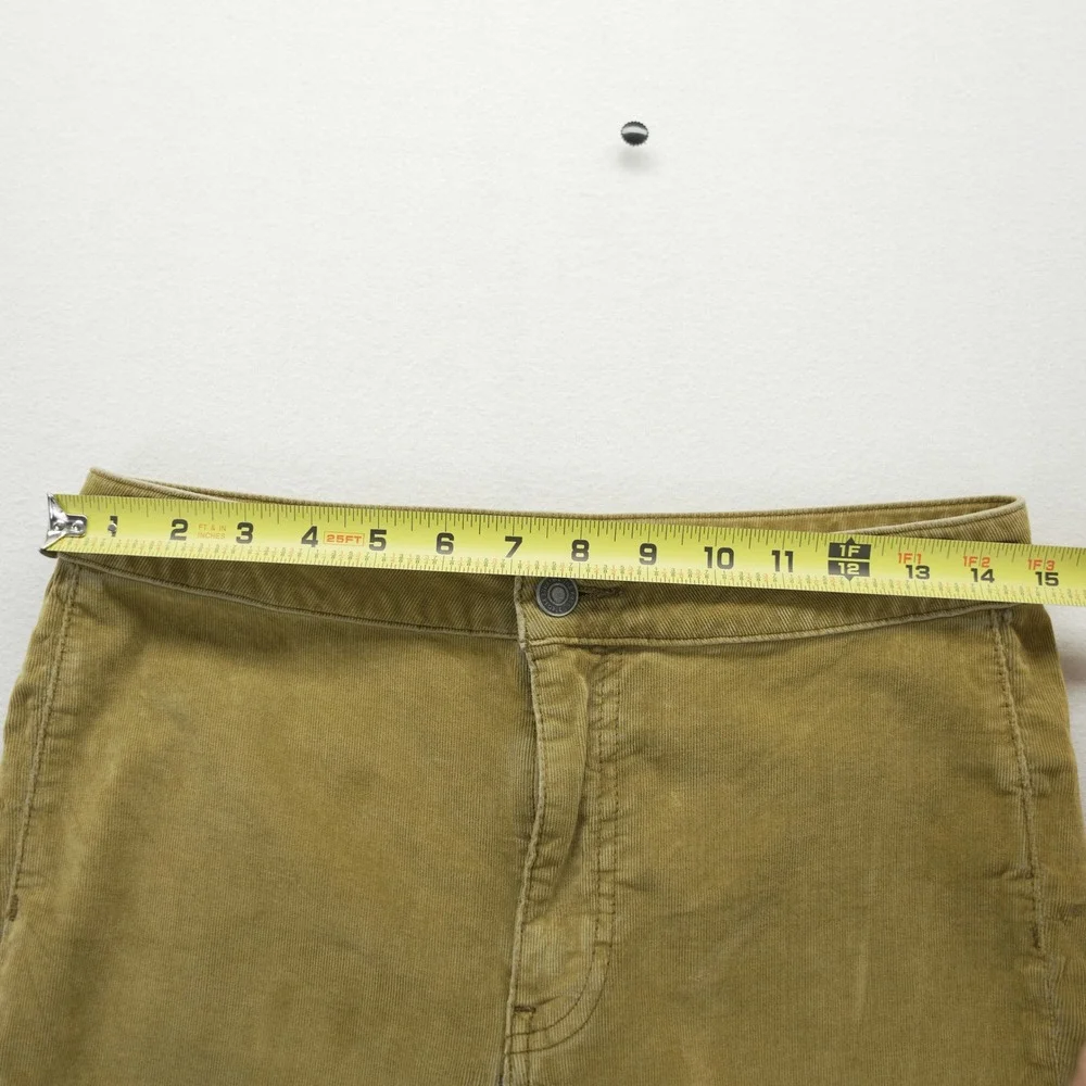 We The Free People Corduroy‎ Flare Pants 29 Gold Bell Bottom Raw Hem Boho